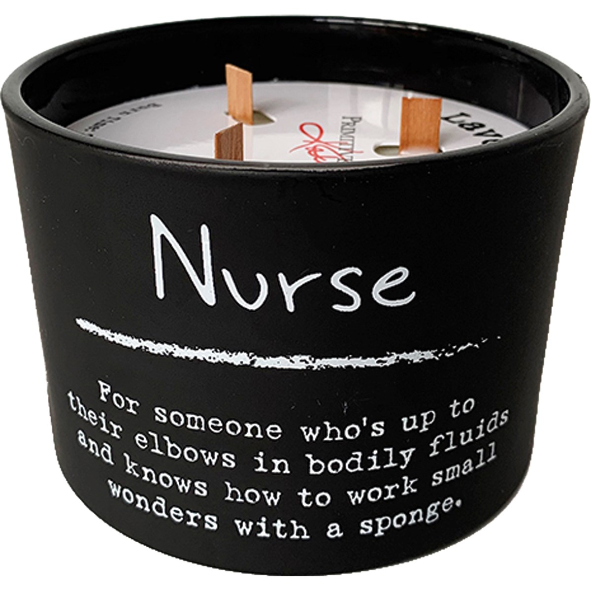 Nurse Candle - Soy Wax, Glass, Wood