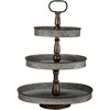 Three Tiered Oval Tray - Metal