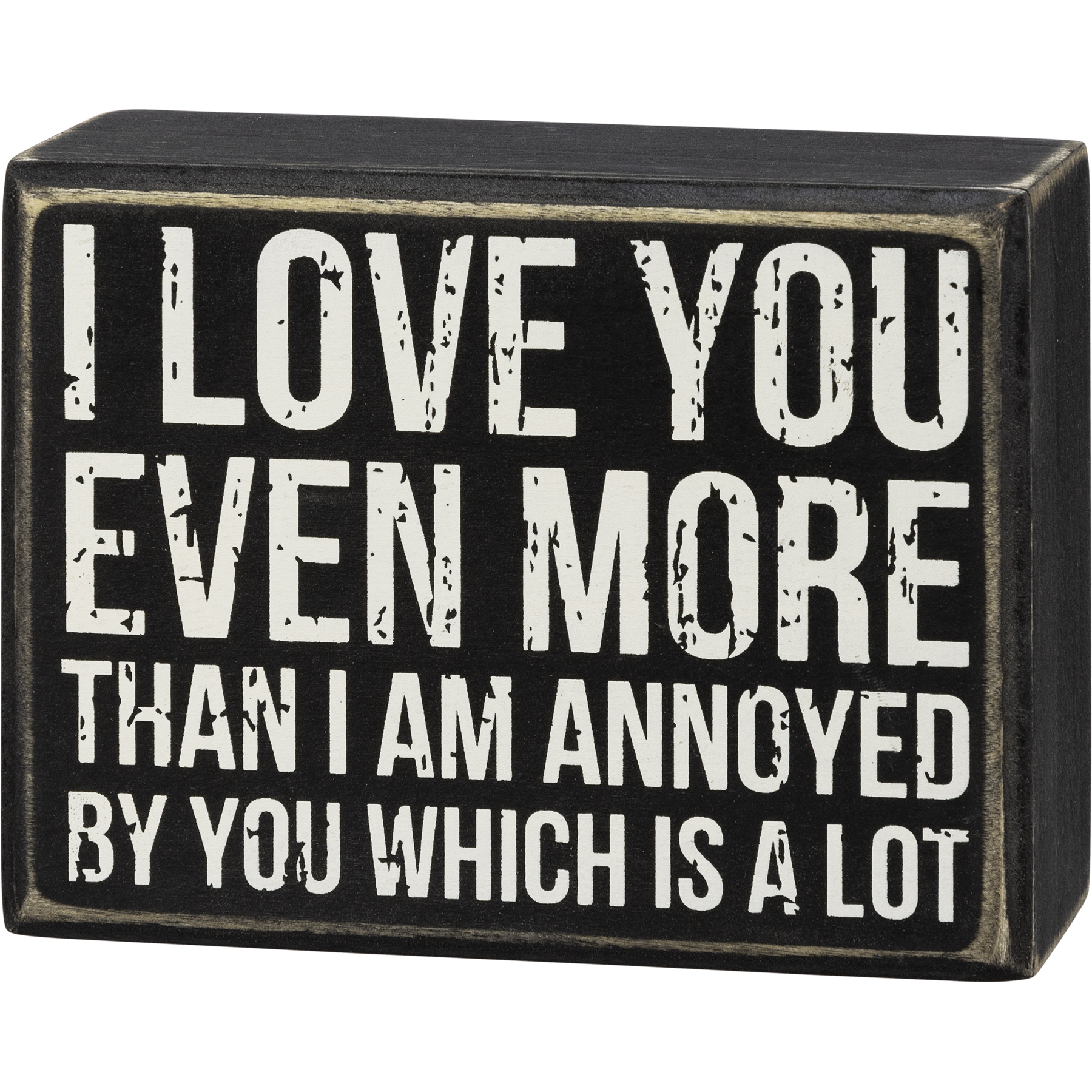Primitives By Kathy - Targa Da Parete In Legno 'I Freaking Love You' Per San Valentino