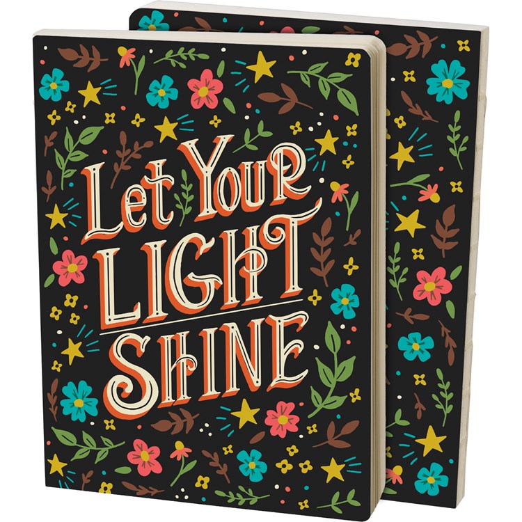 Journal - Let Your Light Shine - 5.25" x 7.25" x 0.75" - Paper