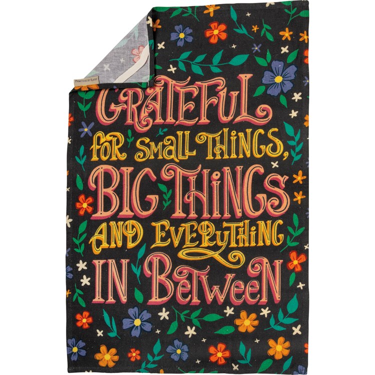 Grateful For Small Things Kitchen Towel - Cotton