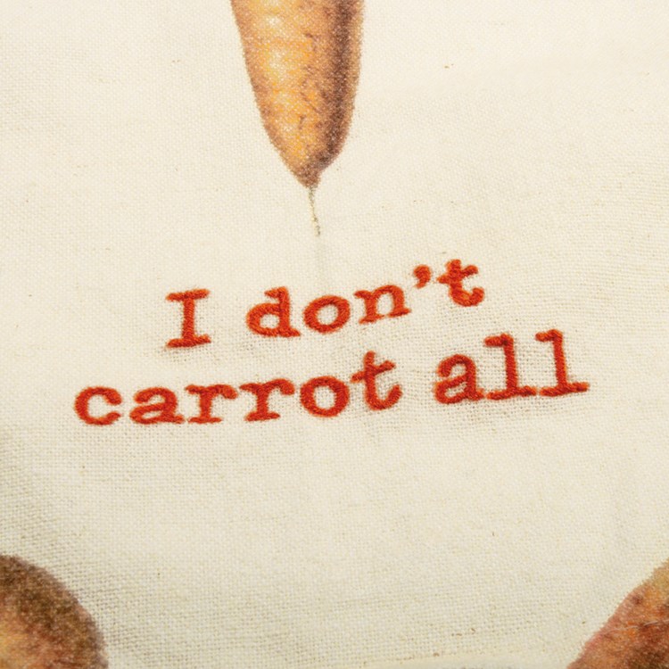 I Don't Carrot All Kitchen Towel - Cotton, Linen
