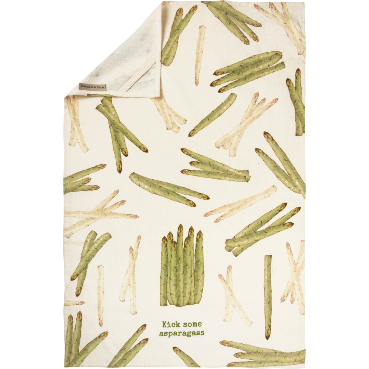 Kick Some Asparagass Kitchen Towel - Cotton, Linen