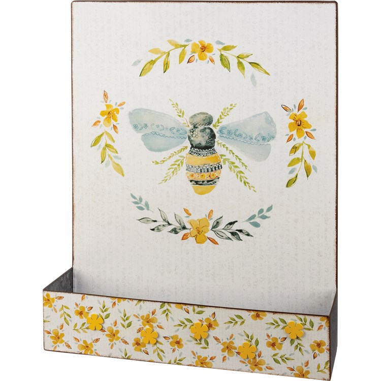 Magnet Board - Bee - 15.50" x 20" x 3.50", 5 Magnets included - Metal, Paper, Magnet