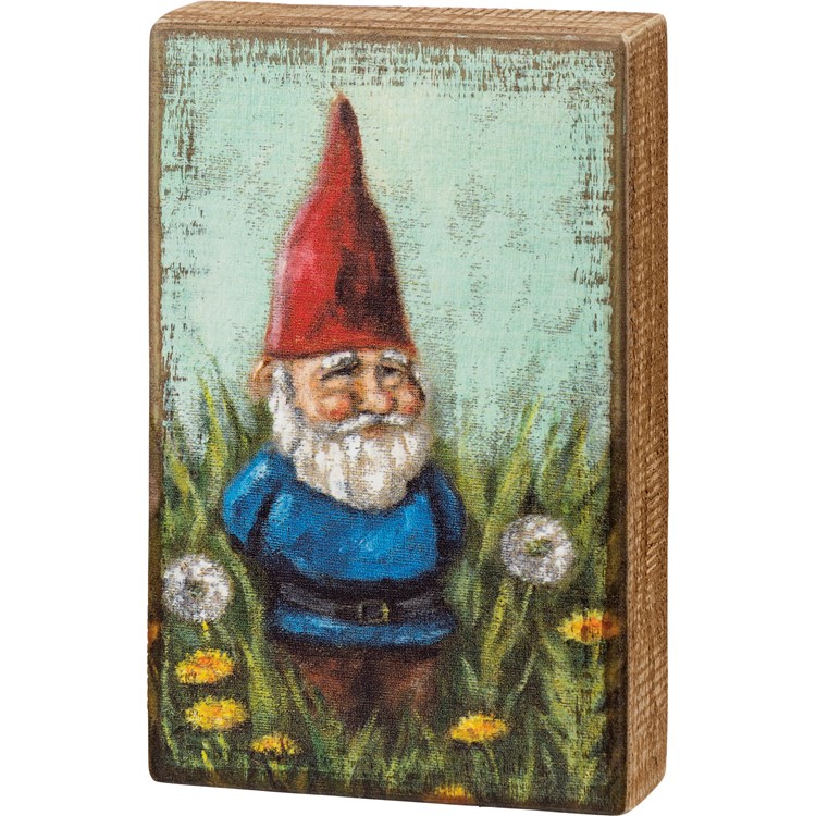 Gnome Box Sign - Wood