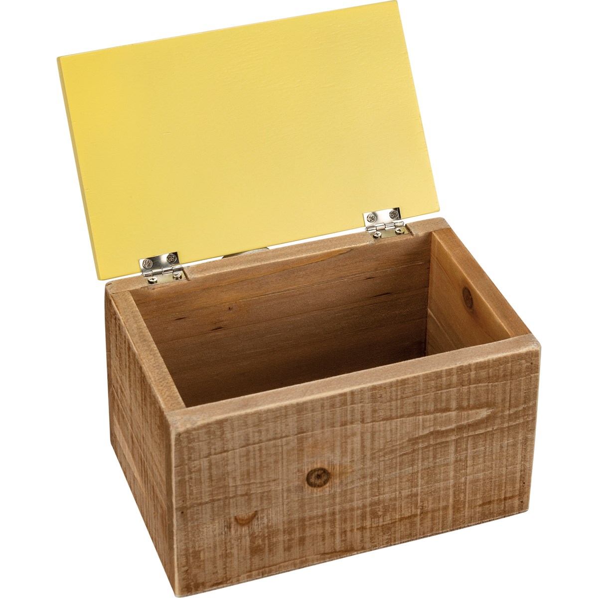 Lemons Hinged Box - Wood, Paper, Metal