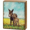 Donkeys Box Sign - Wood