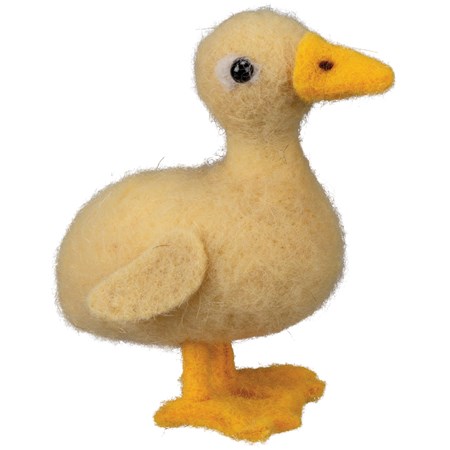 Critter - Duck - 4.25" x 4.50" x 2" - Felt, Plastic