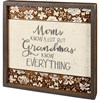 Moms Know A Lot But Inset Slat Box Sign - Wood