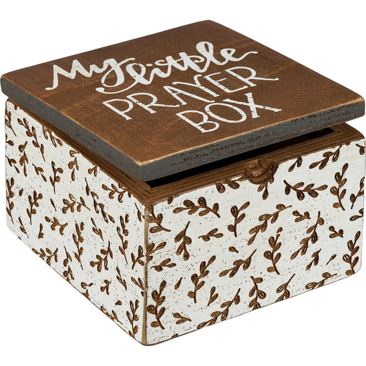 My Little Prayer Box Hinged Box - Wood, Metal