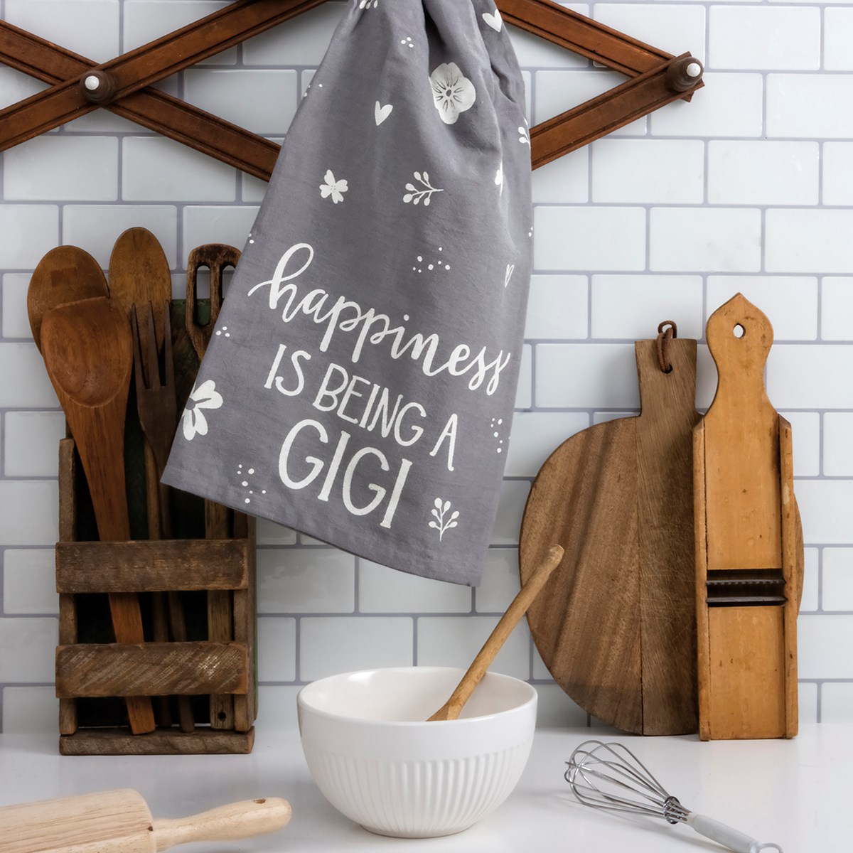 Happiness Is Being A Gigi Kitchen Towel - Cotton