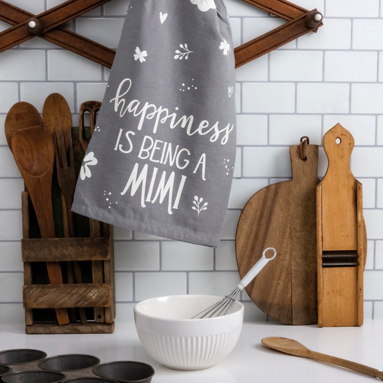 Happiness Is Being A Mimi Kitchen Towel - Cotton