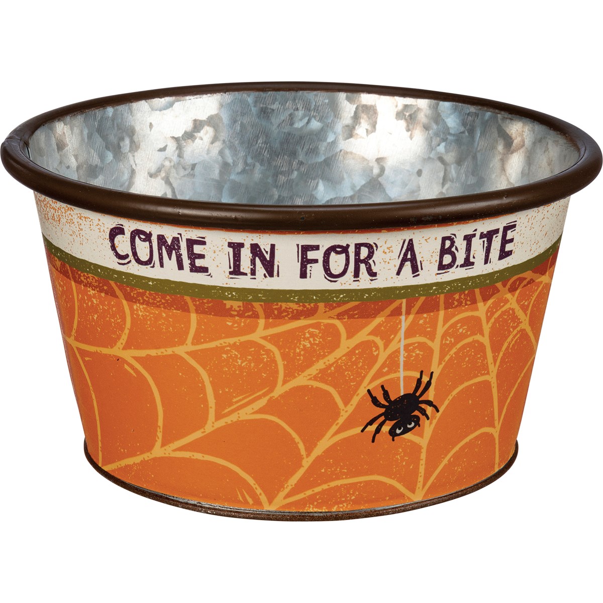 Bucket Set - Too Much Candy Said No One Ever - 9" Diameter x 5", 8" Diameter x 4.50" - Metal, Paper