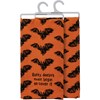 Kitchen Towel - Batty Doesn't Even Begin To Cover - 20" x 26" - Cotton, Linen