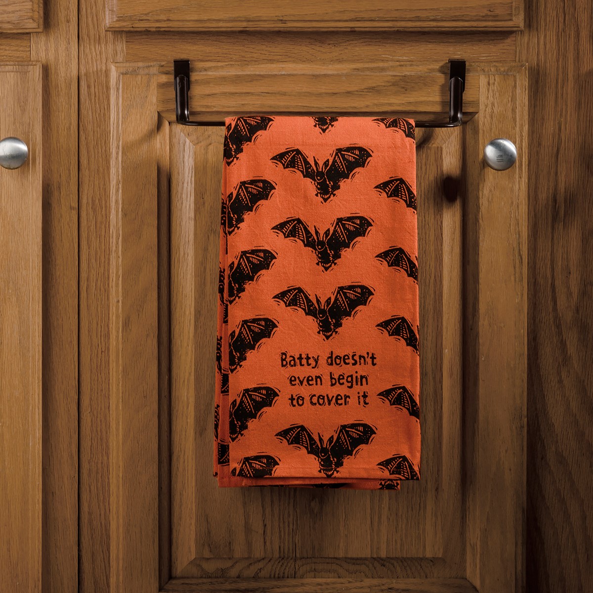 Batty Doesn't Even Begin To Cover Kitchen Towel - Cotton, Linen