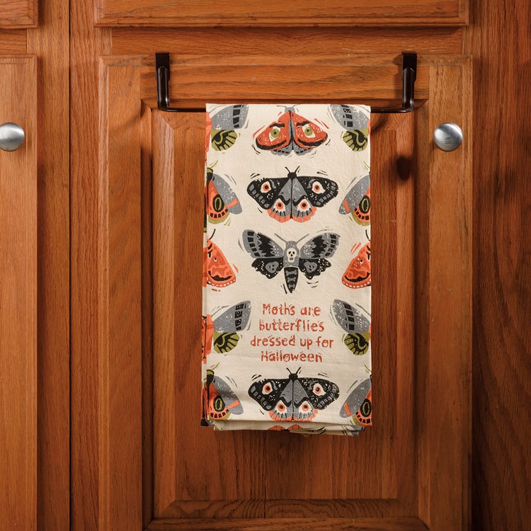 Moths Are Butterflies Dressed Up Kitchen Towel - Cotton, Linen