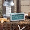 Life Is Better In Flip Flops Inset Box Sign - Wood