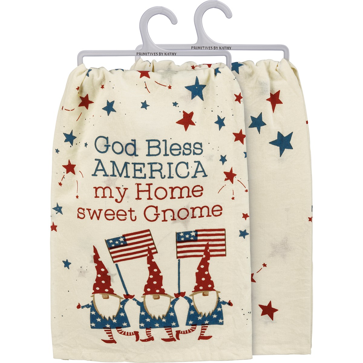 God Bless America Home Sweet Gnome Kitchen Towel - Cotton