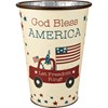 God Bless America Bucket Set - Metal, Paper