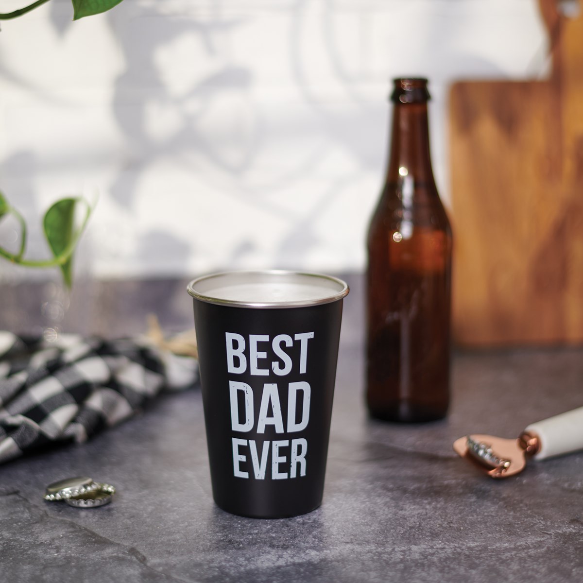 Best Dad Ever Pint - Stainless Steel