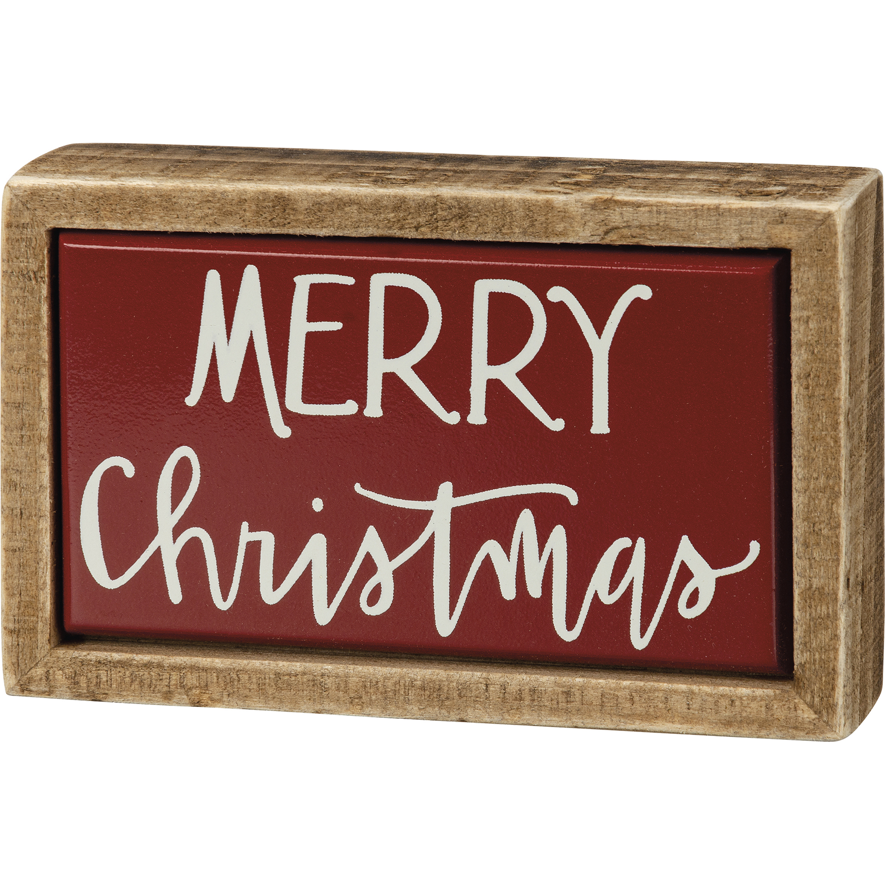 Home For Christmas Wood Box Sign Wall or Table Picture Primitives by Kathy 