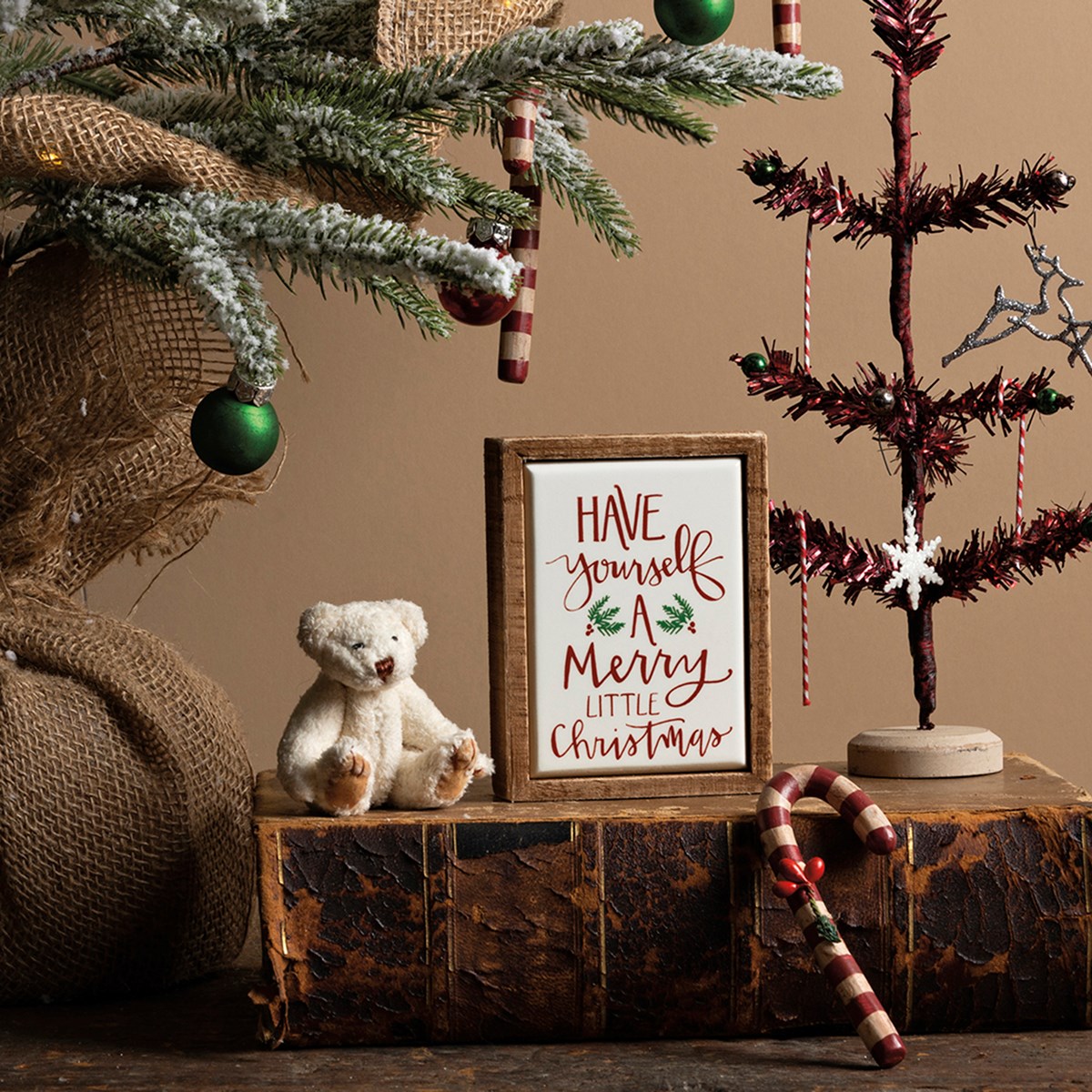 Have Yourself A Merry Christmas Box Sign Mini - Wood