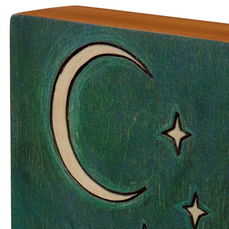 Shine Like The Stars Celestial Box Sign - Wood