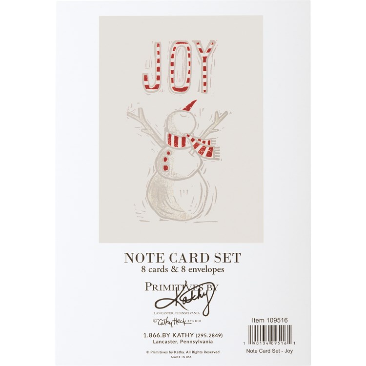 Joy Note Card Set - Paper