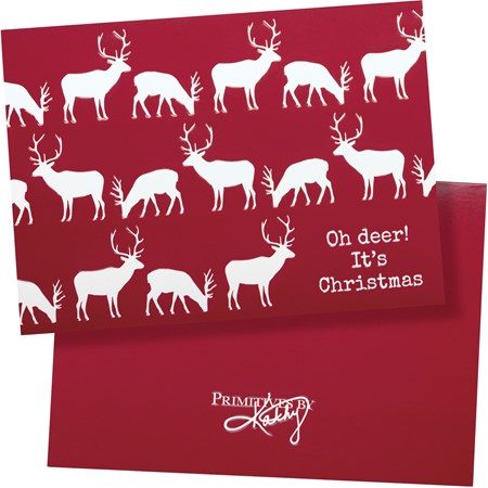 Oh Deer! It's Christmas Note Card Set - Paper