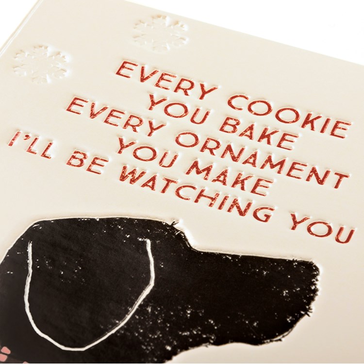 Note Card Set - Every Cookie I'll Be Watching You - 4.50" x 6.25" - Paper