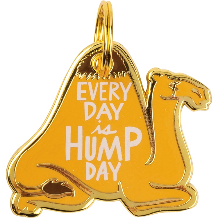 Every Day Is Hump Day Collar Charm - Metal, Enamel, Paper