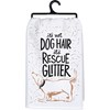 Not Dog Hair It's Rescue Glitter Kitchen Towel - Cotton, Glitter