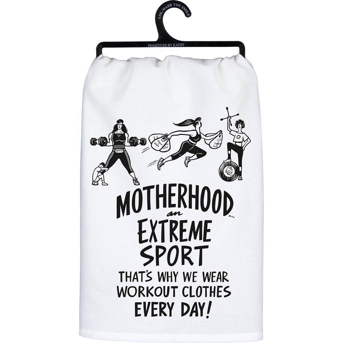 Motherhood An Extreme Sport Kitchen Towel - Cotton