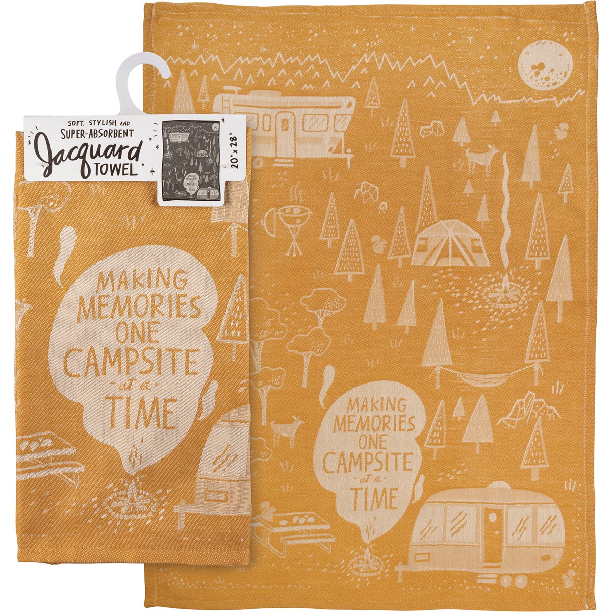 One Campsite At A Time Kitchen Towel - Cotton
