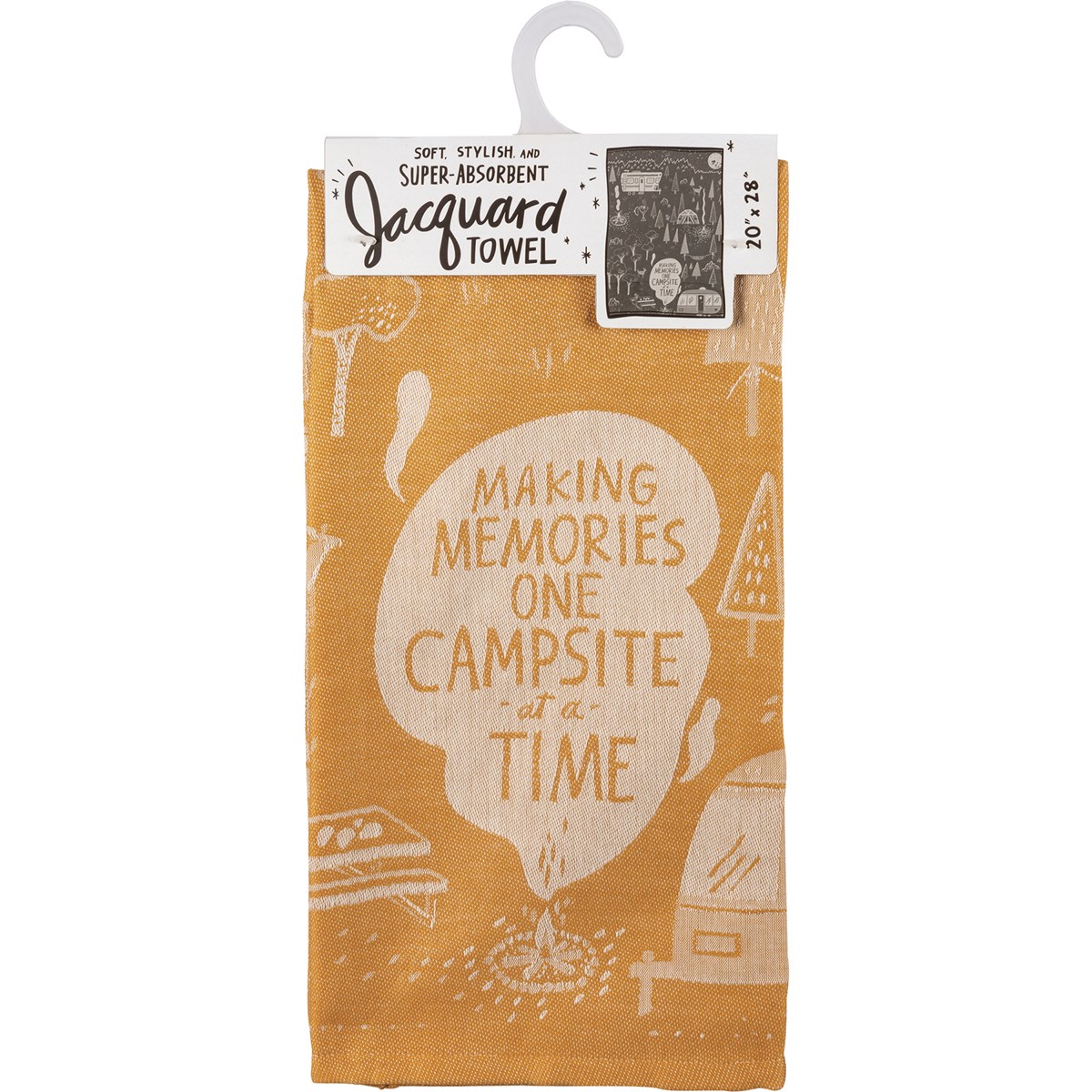 One Campsite At A Time Kitchen Towel - Cotton