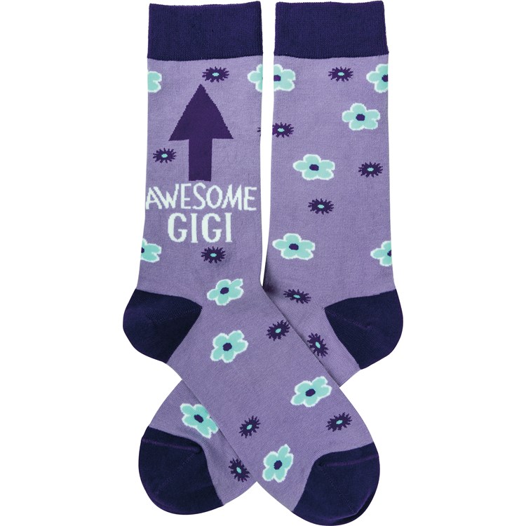Awesome Gigi Socks - Cotton, Nylon, Spandex
