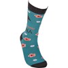 Socks - Awesome Nana - One Size Fits Most - Cotton, Nylon, Spandex