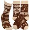 Socks - These Are My Camping Socks - One Size Fits Most - Cotton, Nylon, Spandex