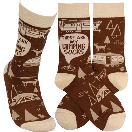 These Are My Camping Socks - Cotton, Nylon, Spandex