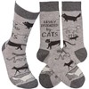Easily Distracted By Cats Socks - Cotton, Nylon, Spandex