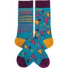Awesome Birthday Girl Socks - Cotton, Nylon, Spandex
