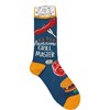 Socks - Awesome Grill Master - One Size Fits Most - Cotton, Nylon, Spandex