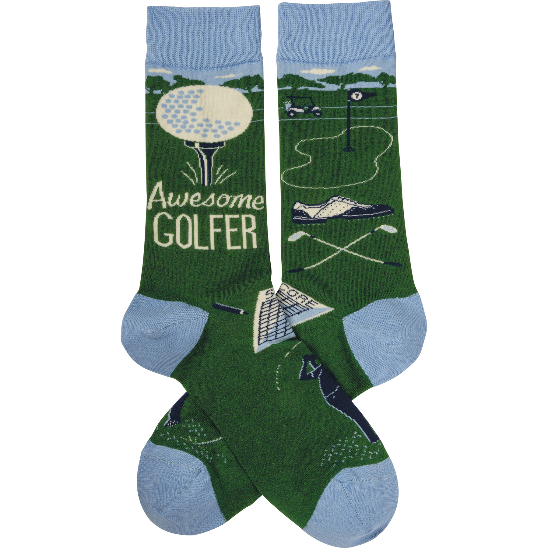 Awesome Golfer Socks | Primitives By Kathy