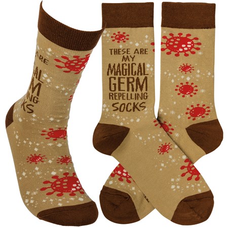 Socks - My Magical Germ Repelling Socks - One Size Fits Most - Cotton, Nylon, Spandex