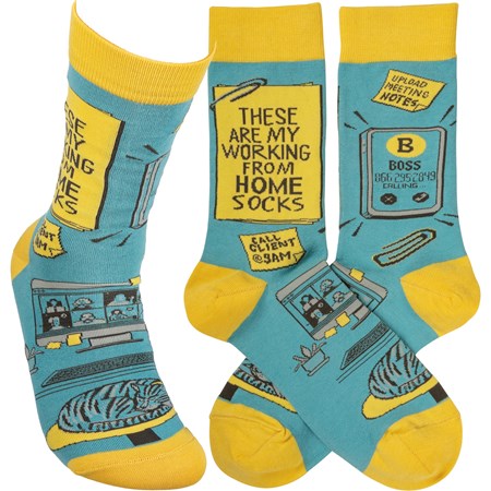 My Working From Home Socks - Cotton, Nylon, Spandex