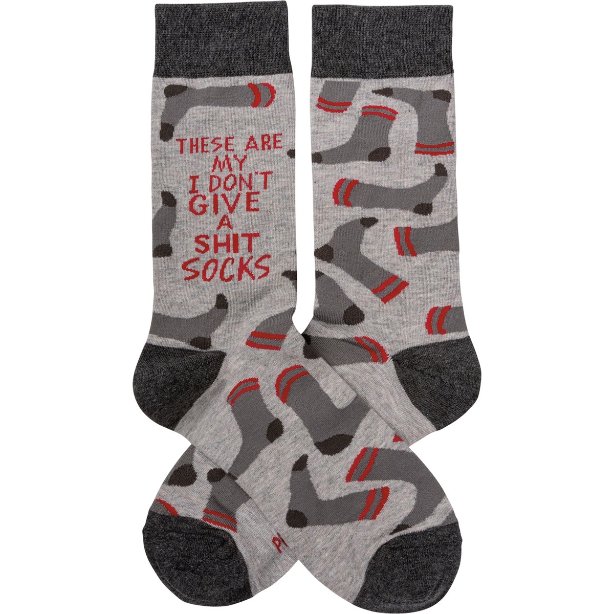Socks - These Are My Don't Give A Shit Socks - One Size Fits Most - Cotton, Nylon, Spandex