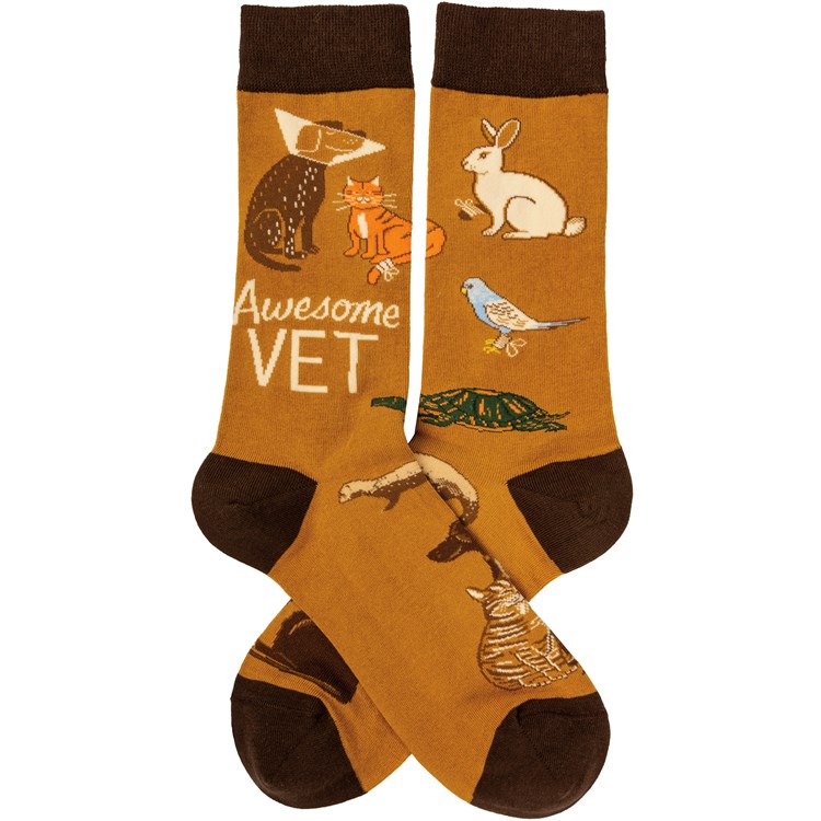Awesome Vet Socks - Cotton, Nylon, Spandex