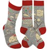 Socks - Awesome Cookie Baker - One Size Fits Most - Cotton, Nylon, Spandex