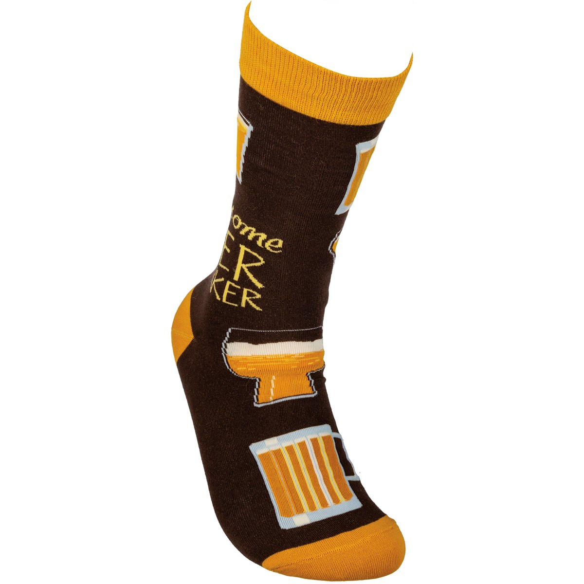 Socks - Awesome Beer Drinker - One Size Fits Most - Cotton, Nylon, Spandex