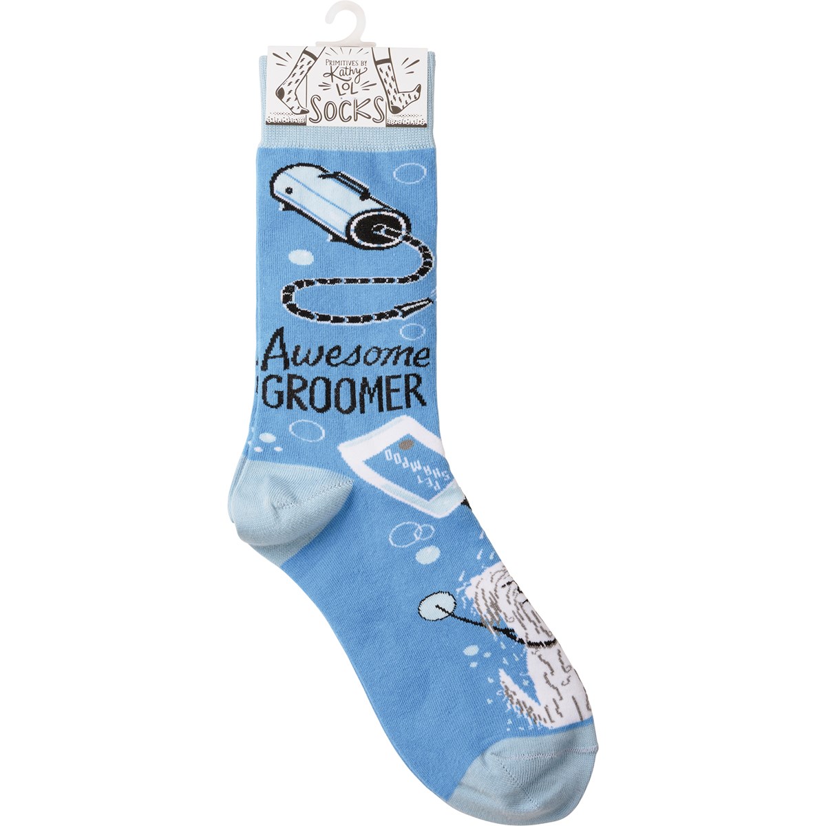 Socks - Awesome Groomer - One Size Fits Most - Cotton, Nylon, Spandex